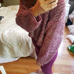 Cute matching cropped sweater top and leggings